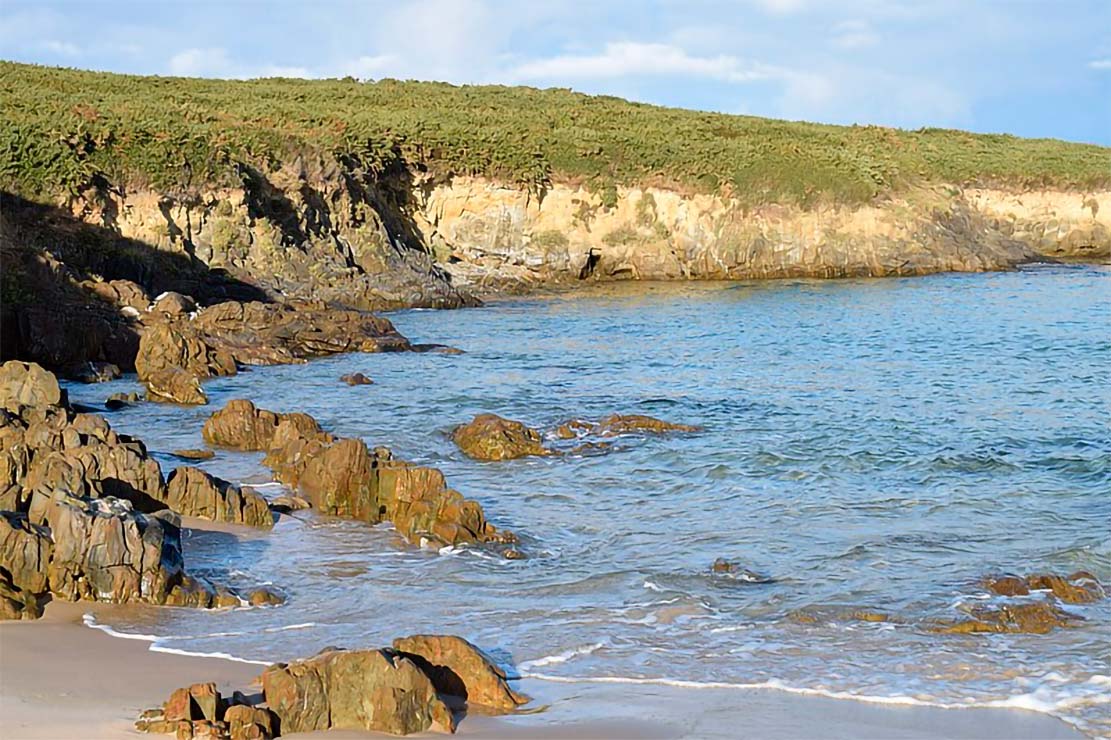 Acantilados de Meirás en Valdoviño Acantilados de Meirás en Valdoviño con costa rocosa y vistas al océano Atlántico
